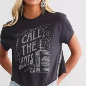 Rebels Black Graphic Crop Top